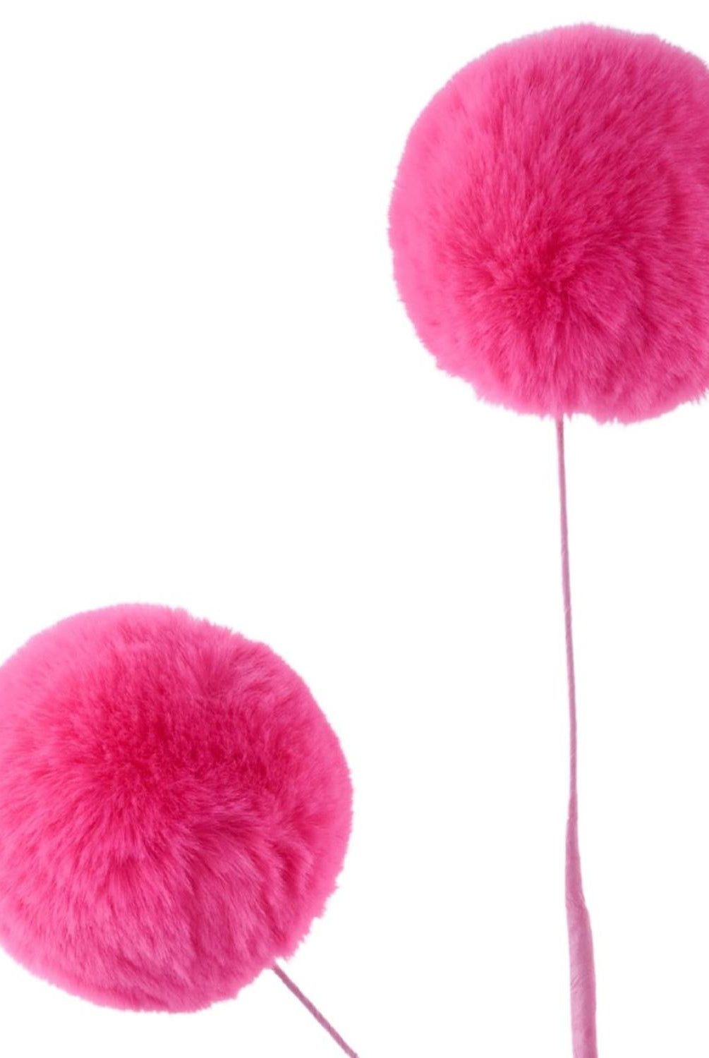 29" Pom Pom Spray: Hot Pink