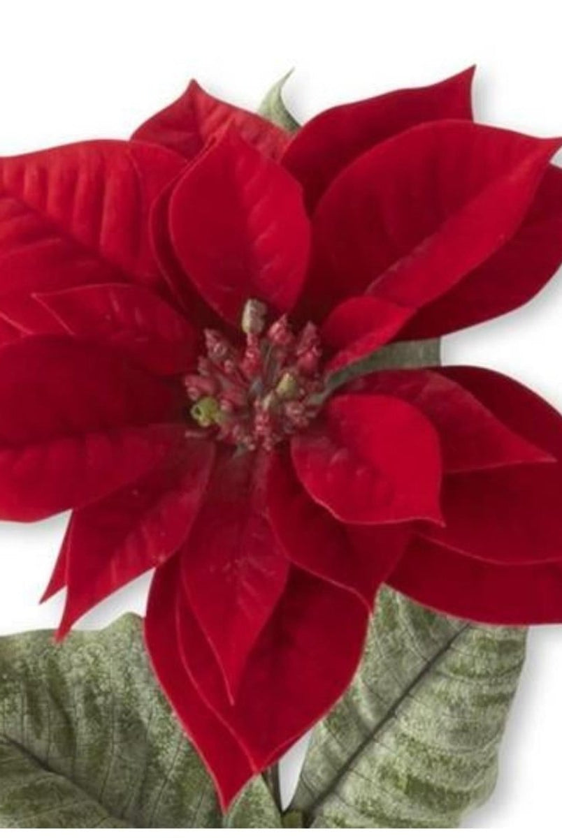 Shop For 29in Red Poinsettia Stem