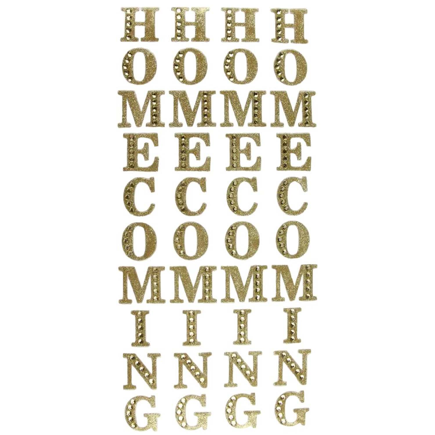 Shop For 2in Homecoming Word Stickers: Gold