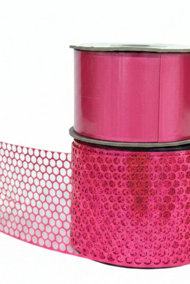 Shop For 3 1/4in Metallic Honeycomb Ribbon: Cyclamen (50 Yards)