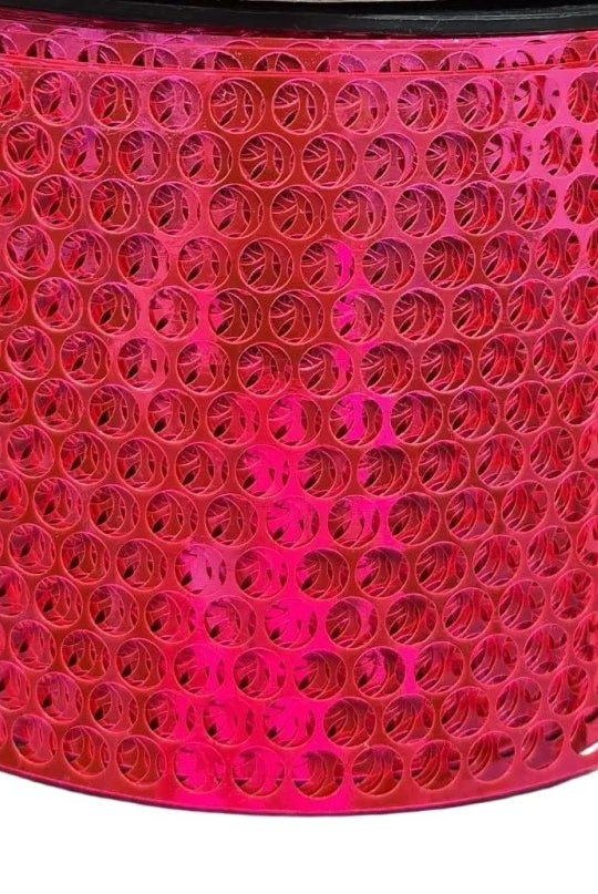 Shop For 3 1/4in Metallic Honeycomb Ribbon: Cyclamen (50 Yards)