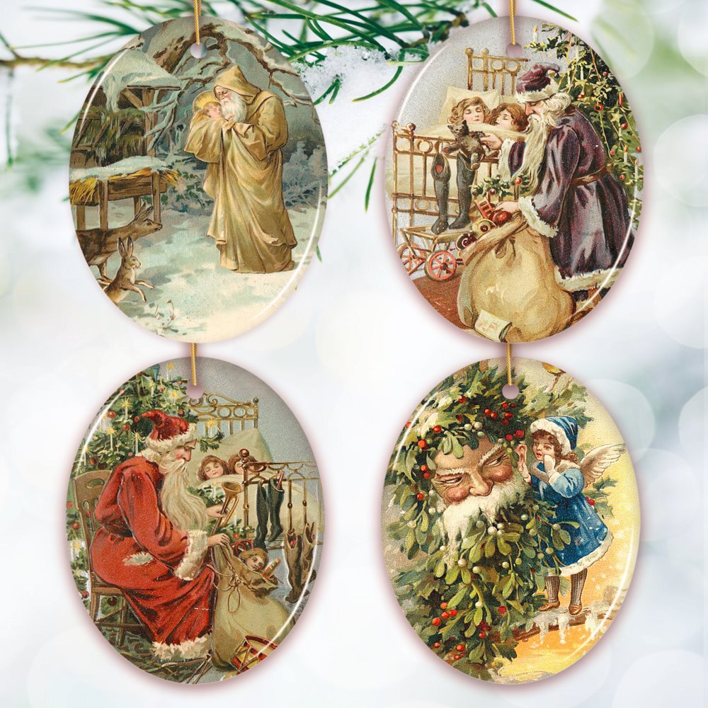 Shop For 3" Father Santa Victorian Style Ornament Bundle