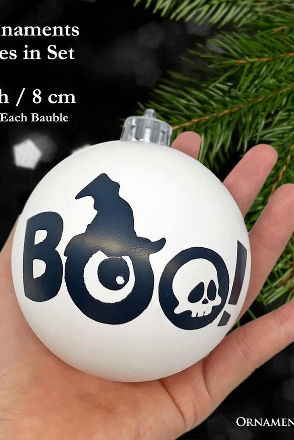 3" Halloween Bauble Set (16 Piece Set)