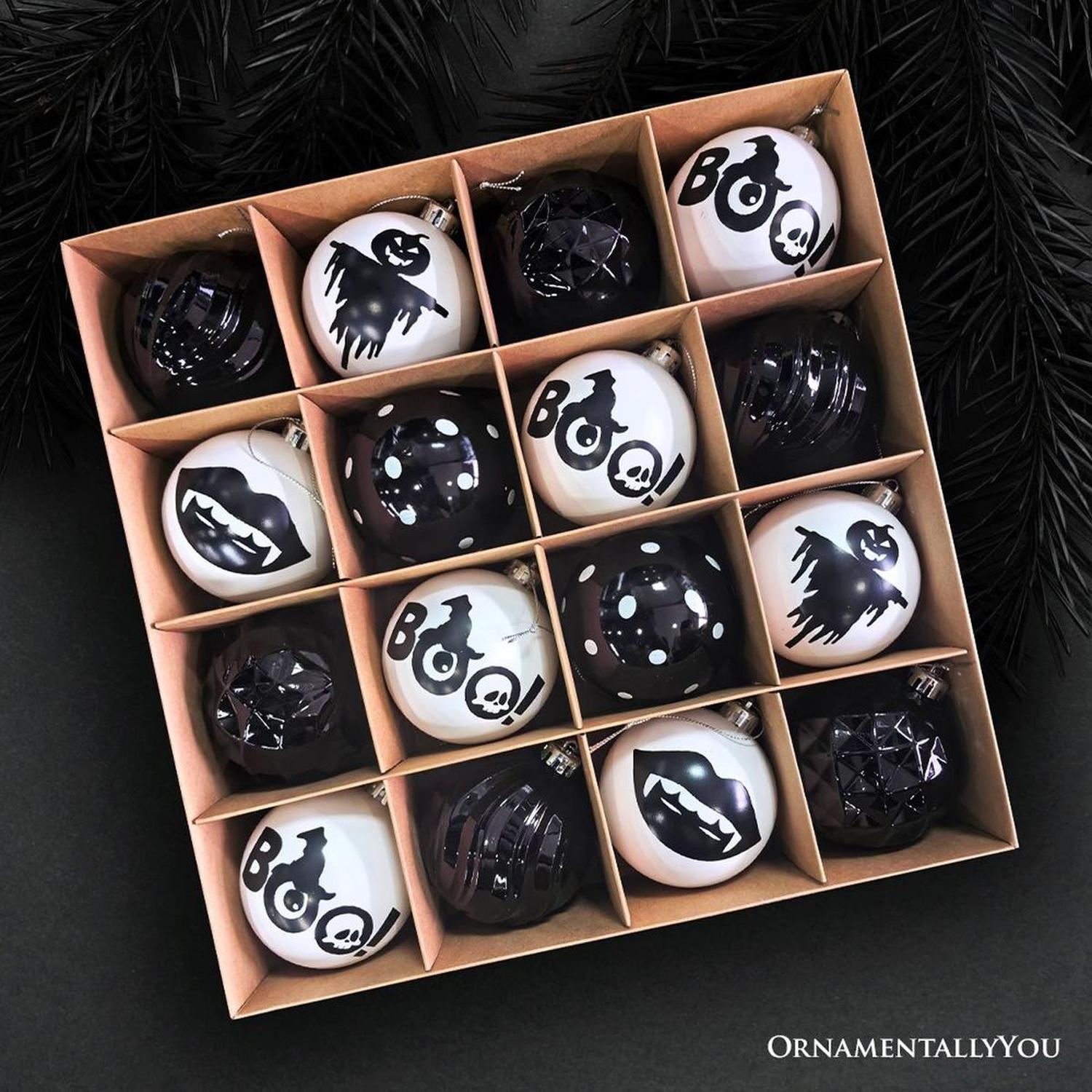 Shop For 3" Halloween Bauble Set (16 Piece Set)