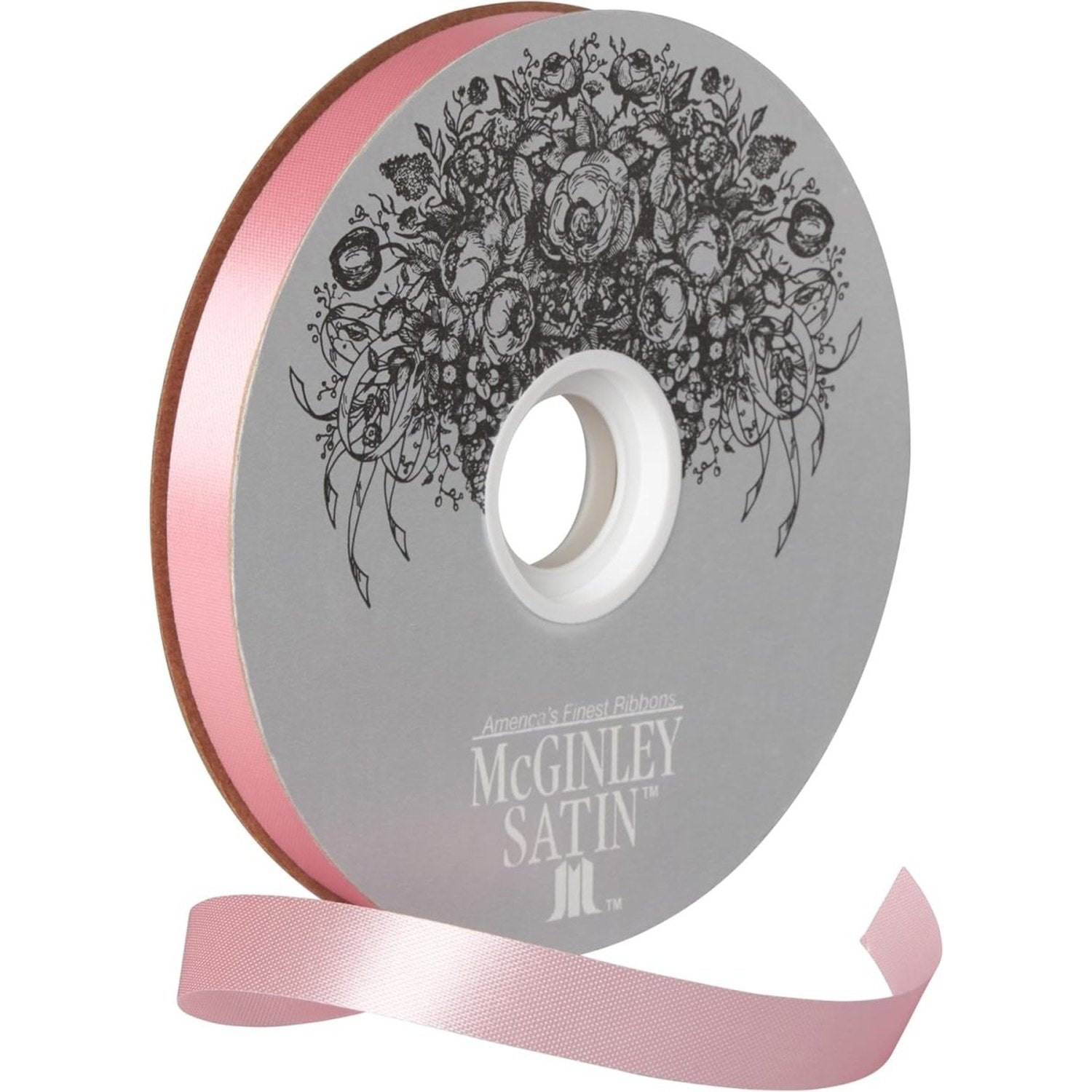 Shop For 3 McGinley Satin Acetate Ribbon Non Wired: Pink (100 Yards)