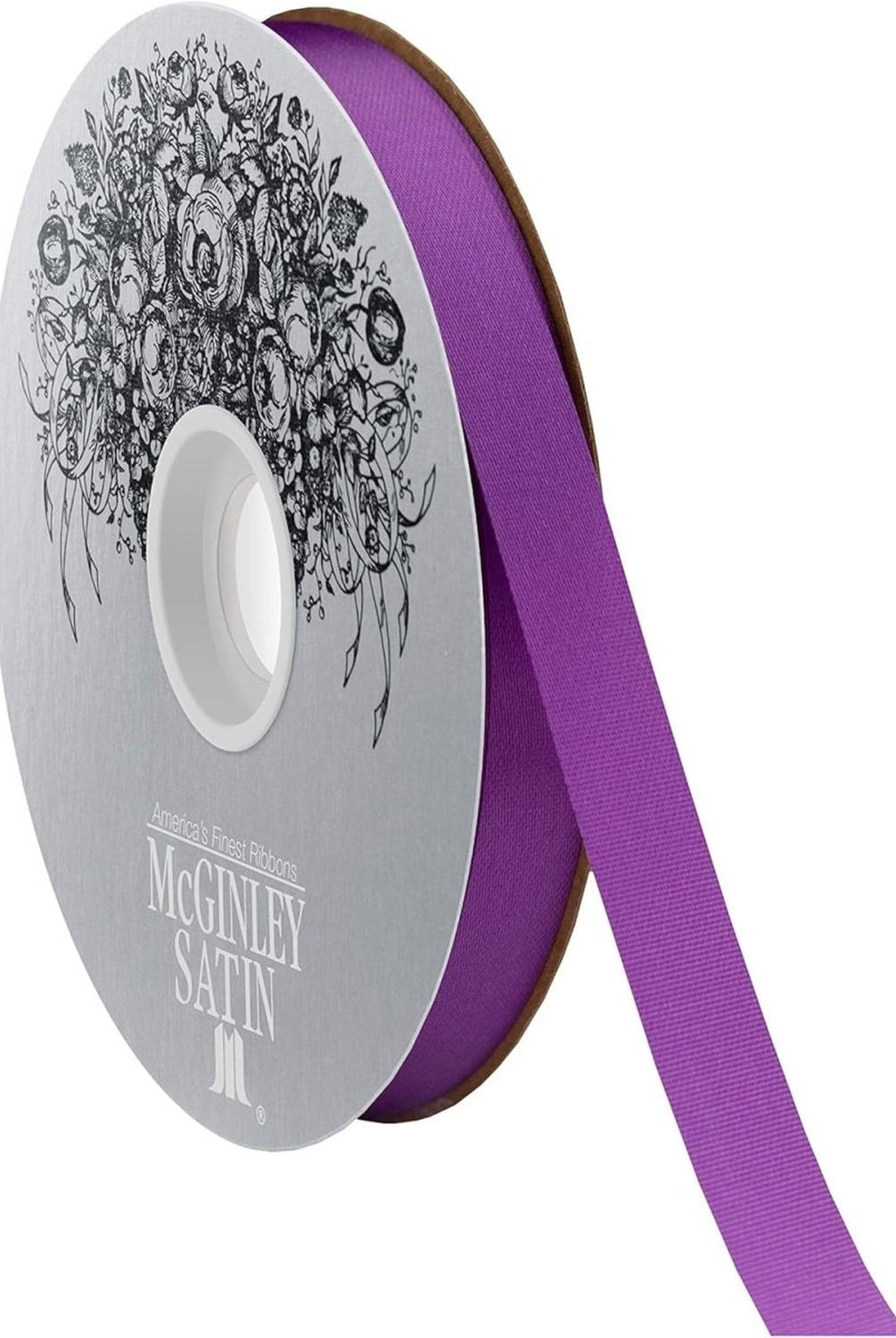 Shop For 3 McGinley Satin Acetate Ribbon Non Wired: Purple (100 Yards)