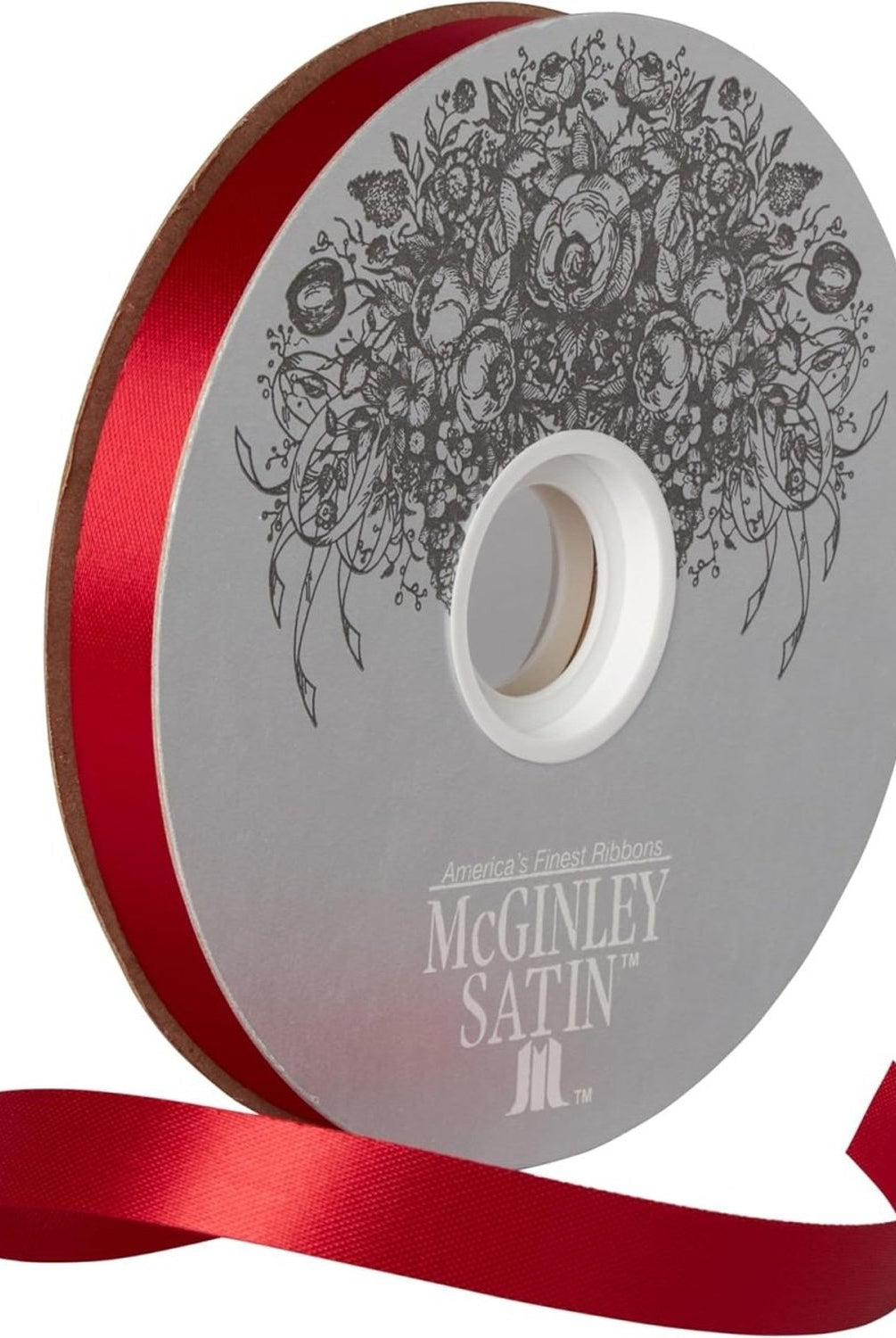Shop For 3 McGinley Satin Acetate Ribbon Non Wired: Red (100 Yards)