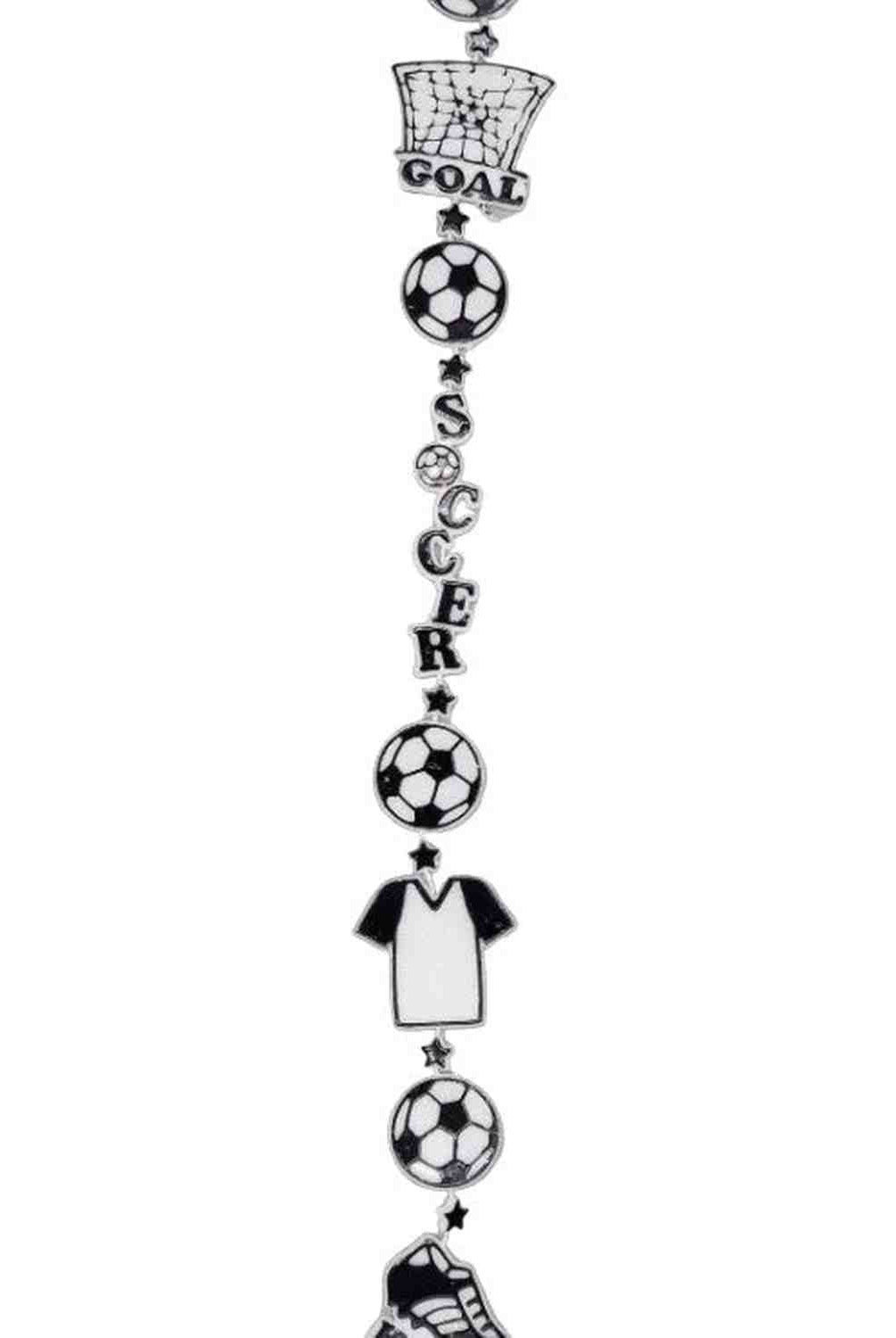 Shop For 3' Soccer Trinket Garland: Black/White