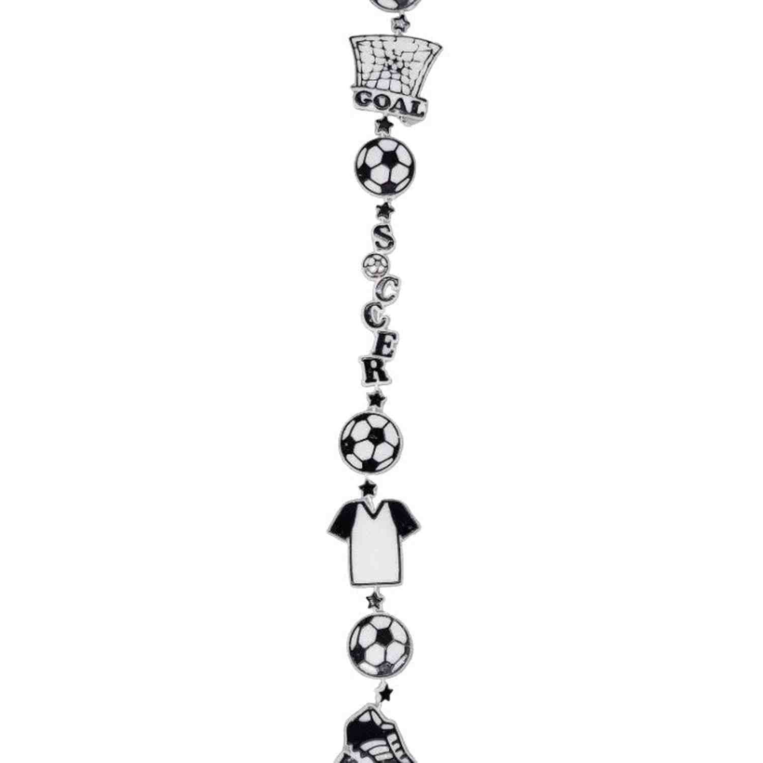 Shop For 3' Soccer Trinket Garland: Black/White