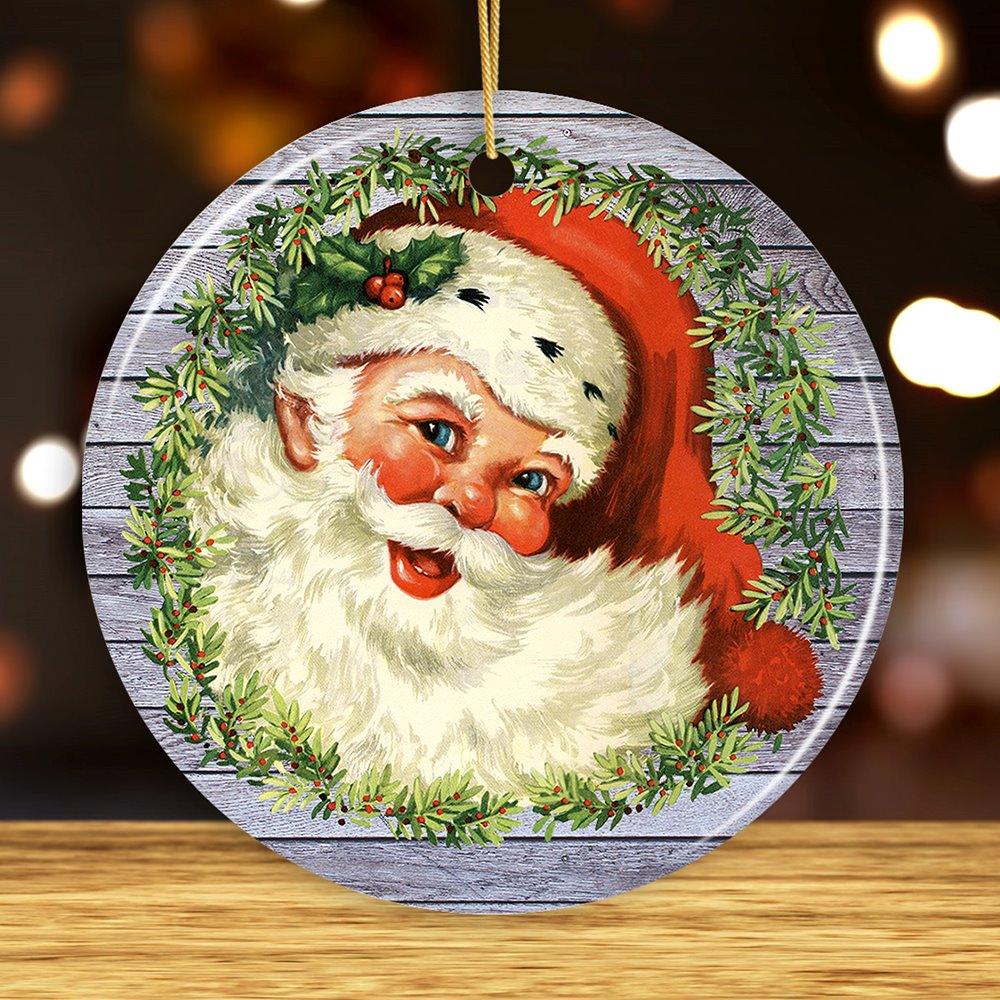 Shop For 3" Victorian Santa Round Christmas Ornament