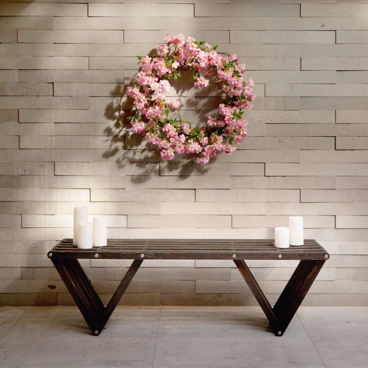 Shop For 30” Artificial Pink Cherry Blossom Wreath