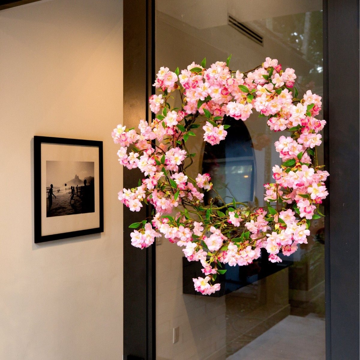Shop For 30” Artificial Pink Cherry Blossom Wreath