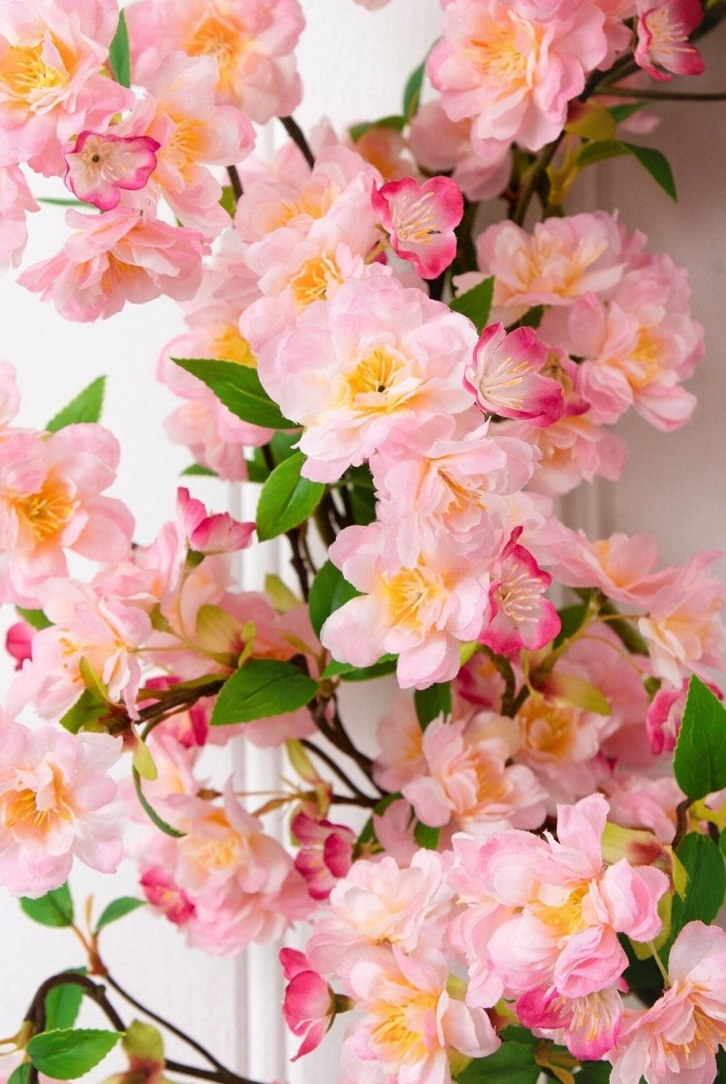 Shop For 30” Artificial Pink Cherry Blossom Wreath
