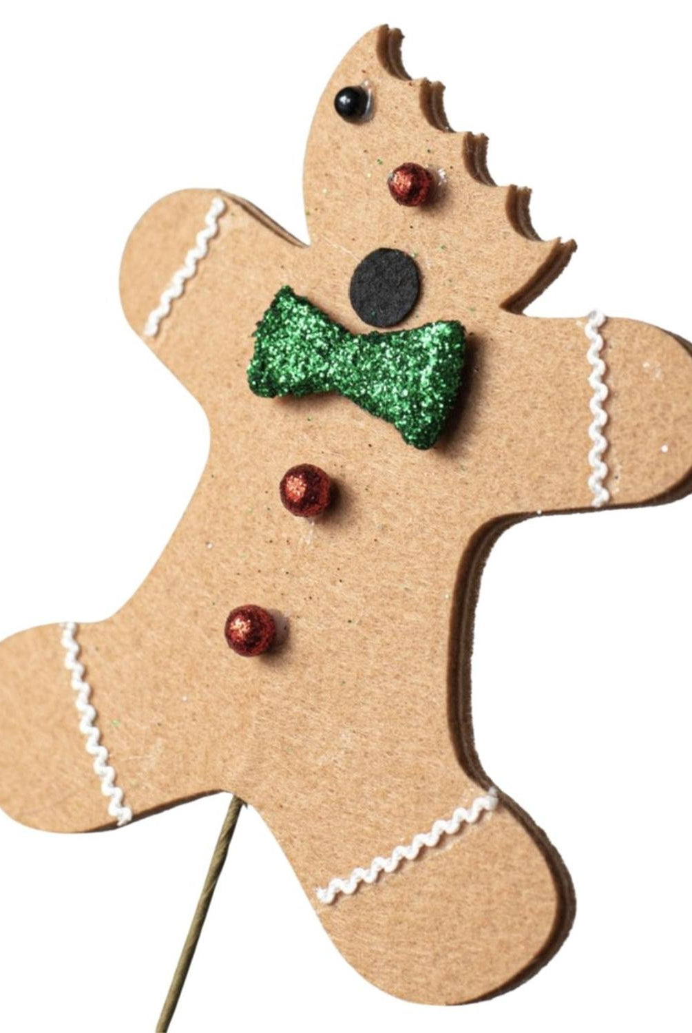 30" Bitten Gingerbread Men Pick