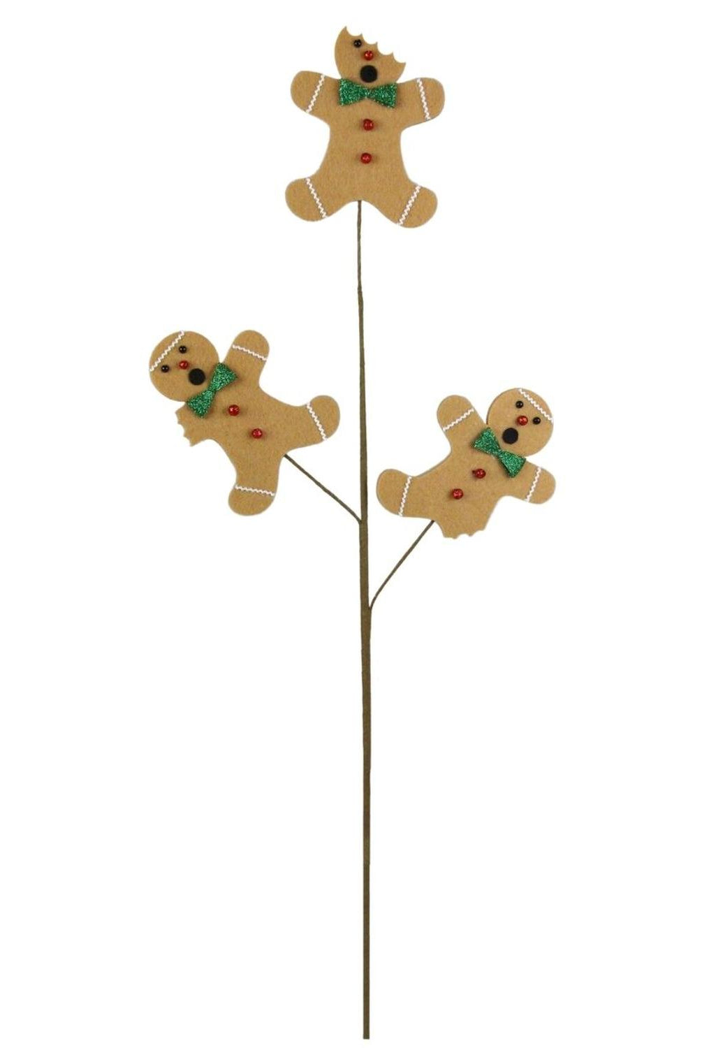 30" Bitten Gingerbread Men Pick
