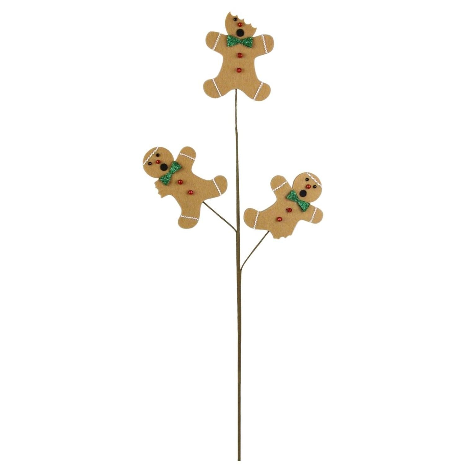 30" Bitten Gingerbread Men Pick