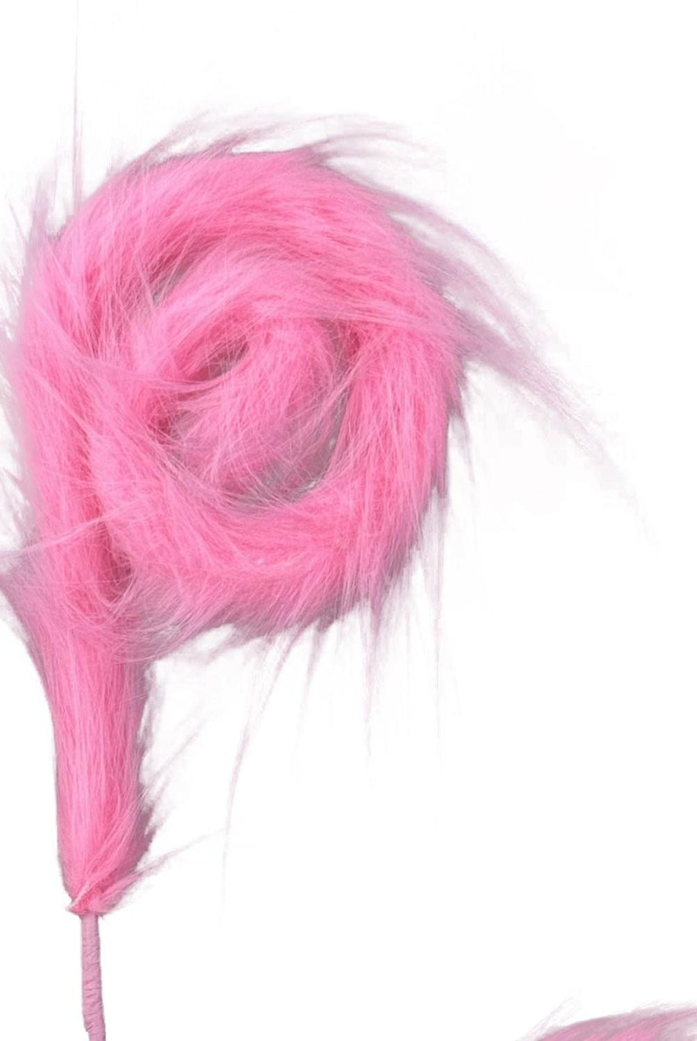 30" Furry Spiral Curly Spray: Pink
