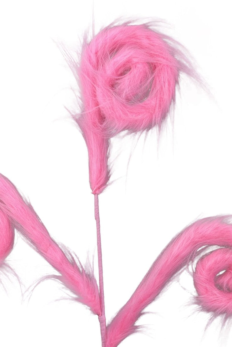 Shop For 30" Furry Spiral Curly Spray: Pink