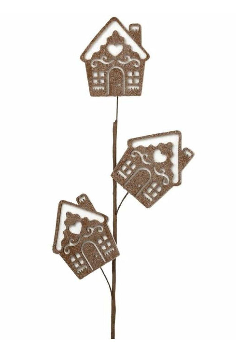30" Gingerbread House Spray