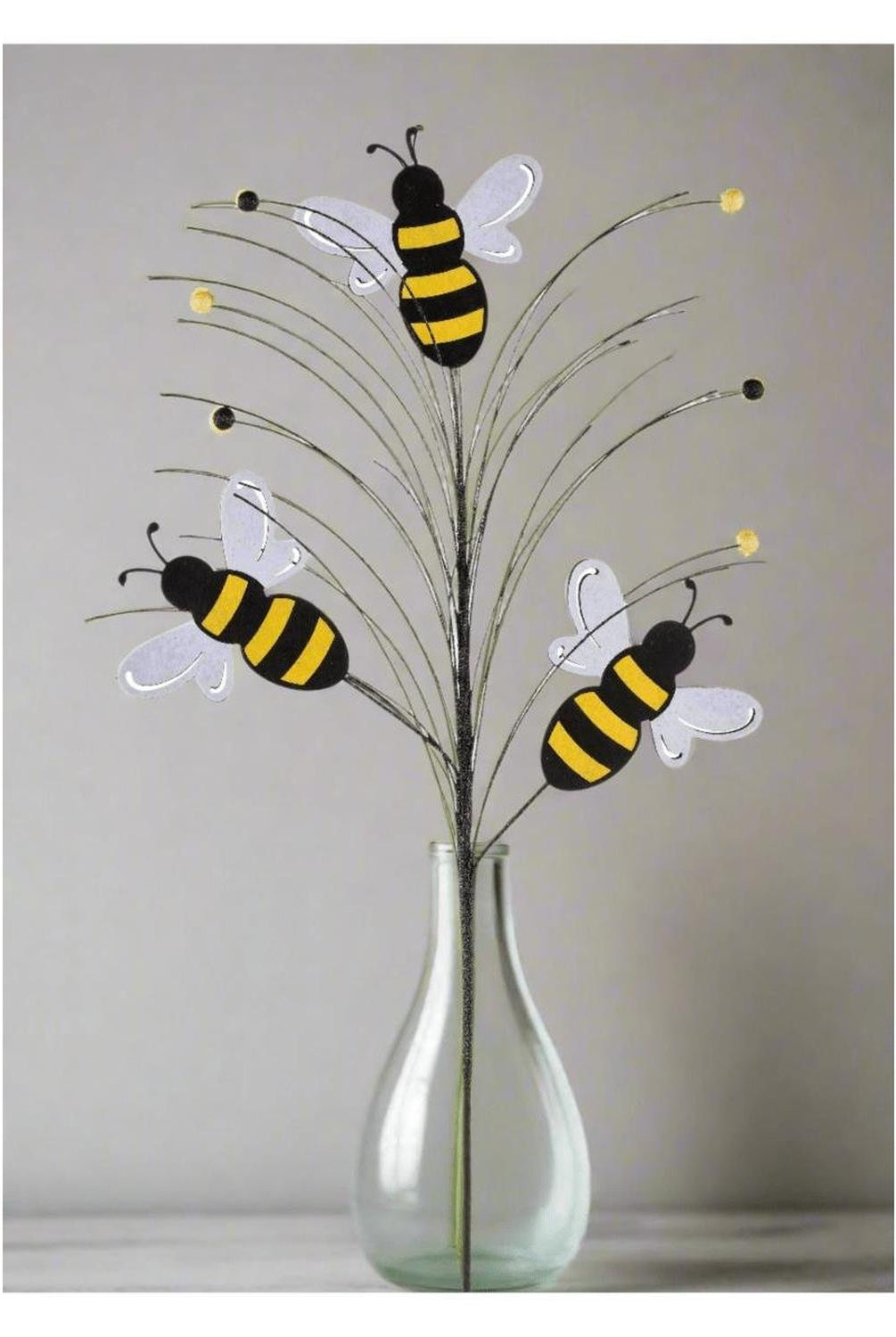 30" Glitter Bumblebee Spray