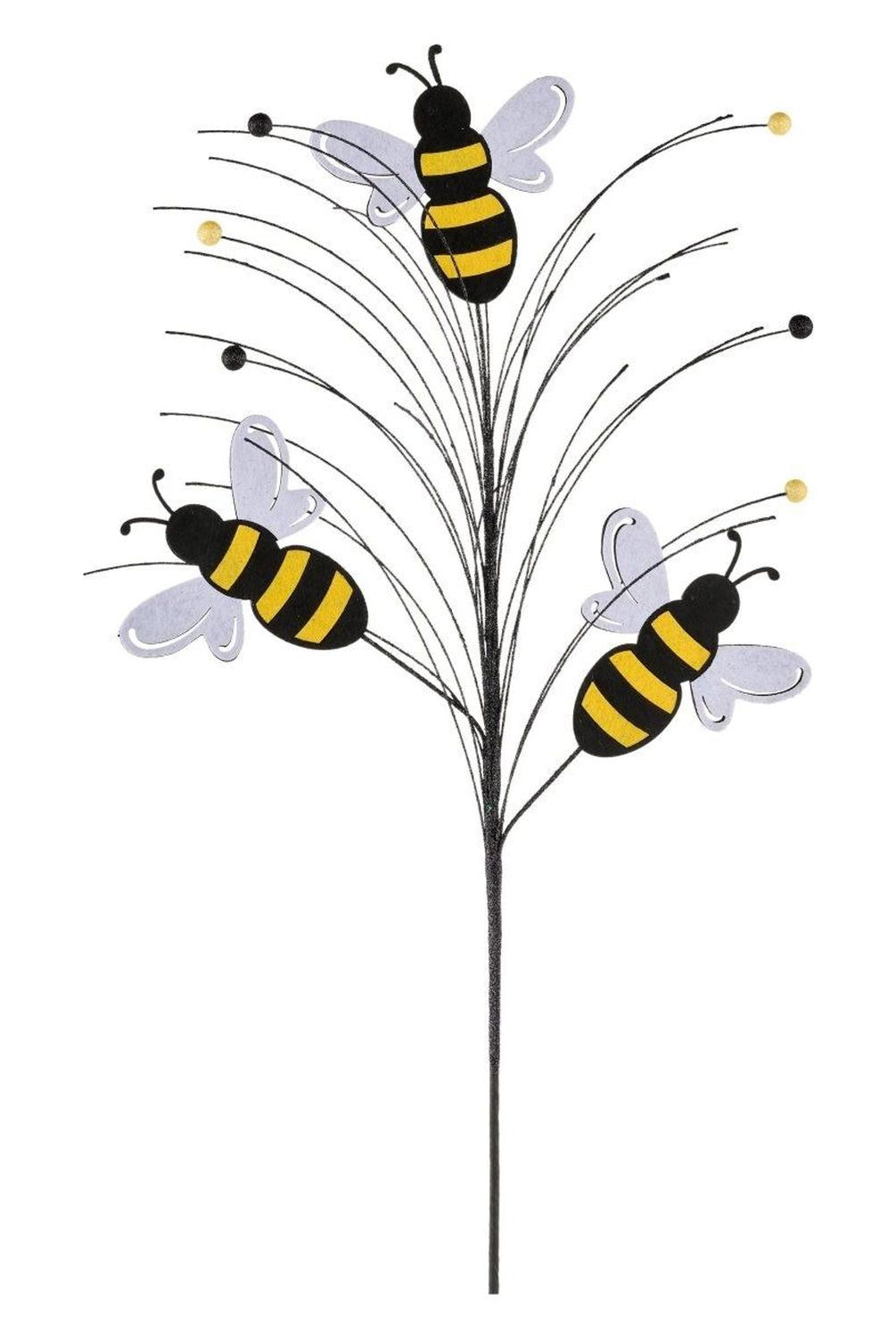 30" Glitter Bumblebee Spray