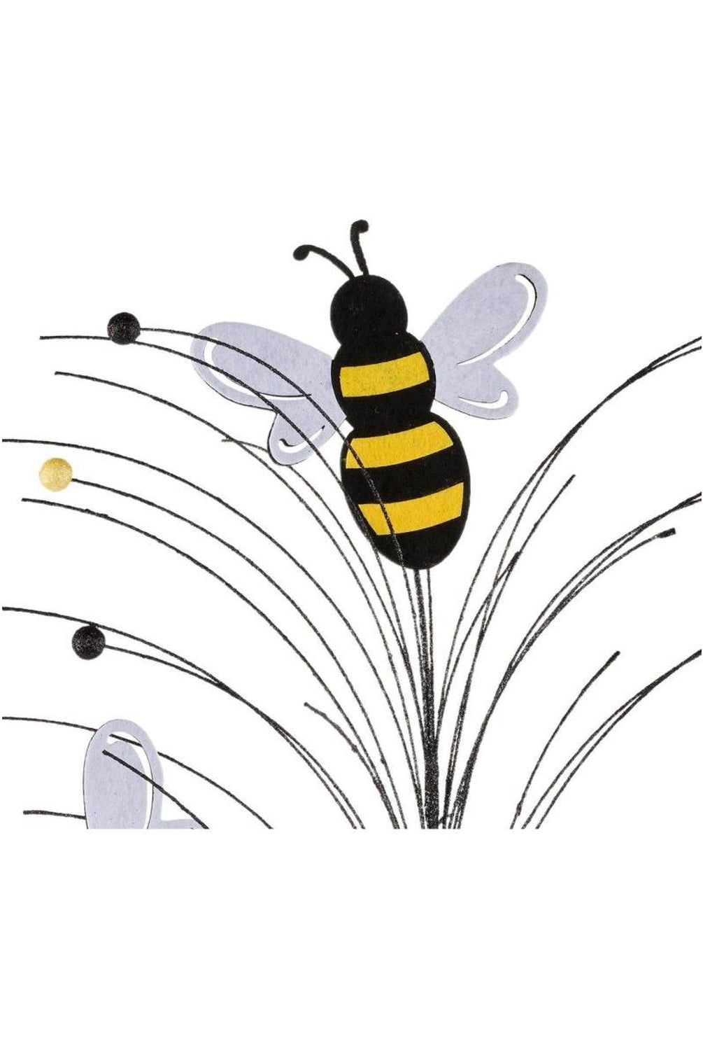 30" Glitter Bumblebee Spray