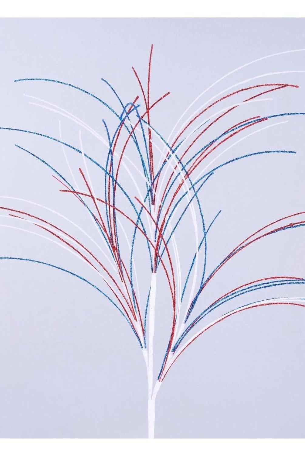 30" Glitter Fishline Spray: Red, White & Blue