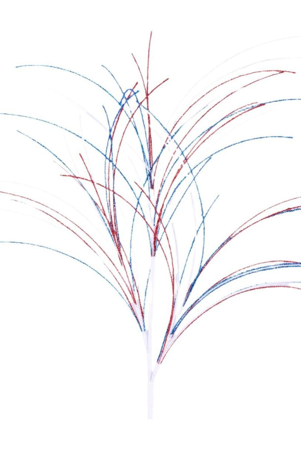 30" Glitter Fishline Spray: Red, White & Blue