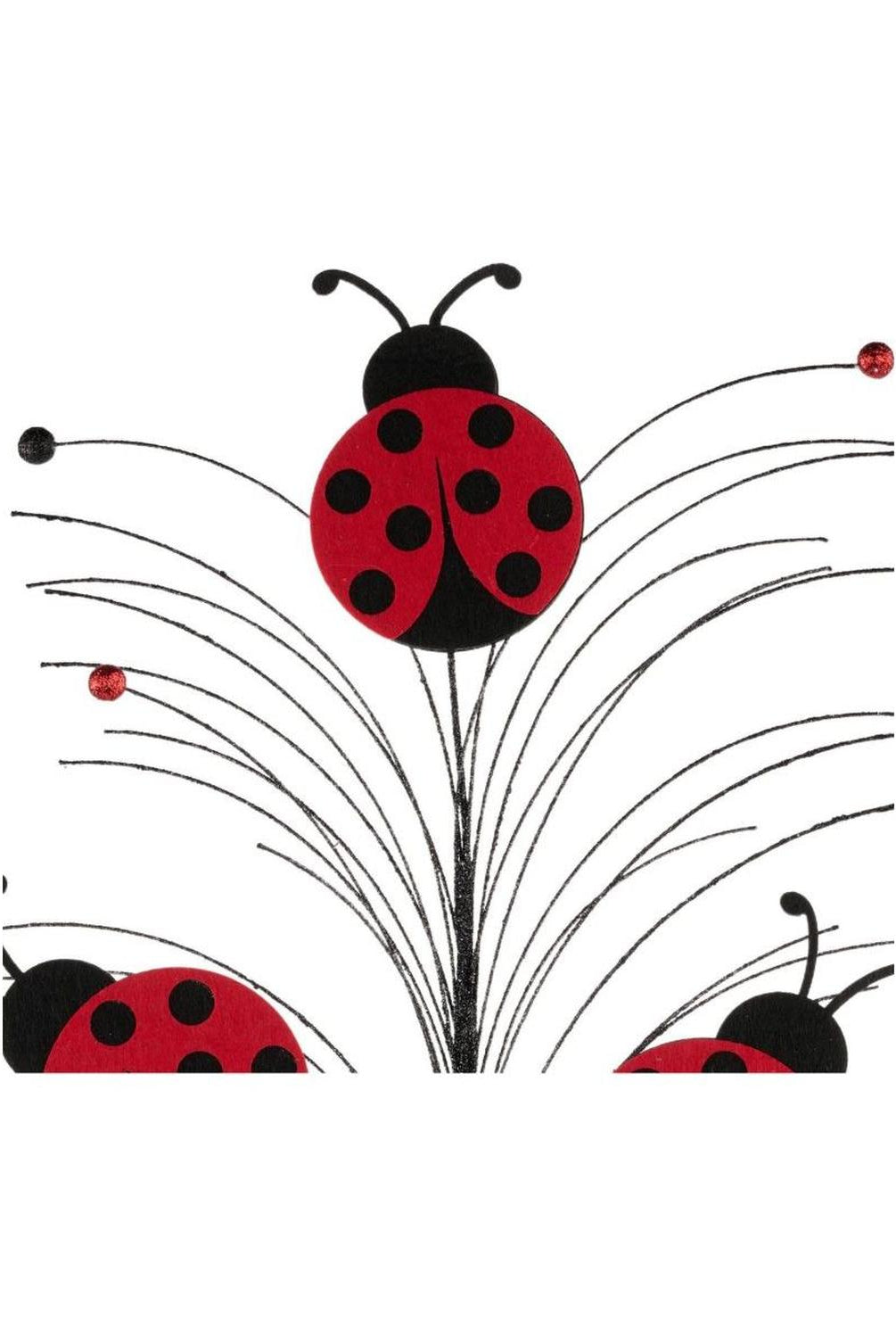 30" Glitter Ladybug Spray