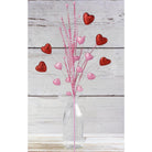 Shop For 30" Glittered Heart Spray: Red/Pink