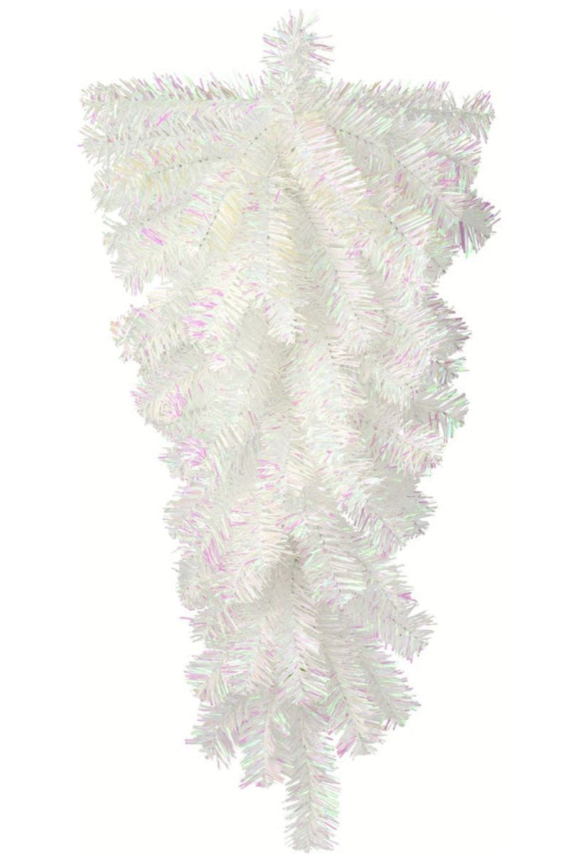 Shop For 30" Metallic Teardrop Swag: Iridescent White