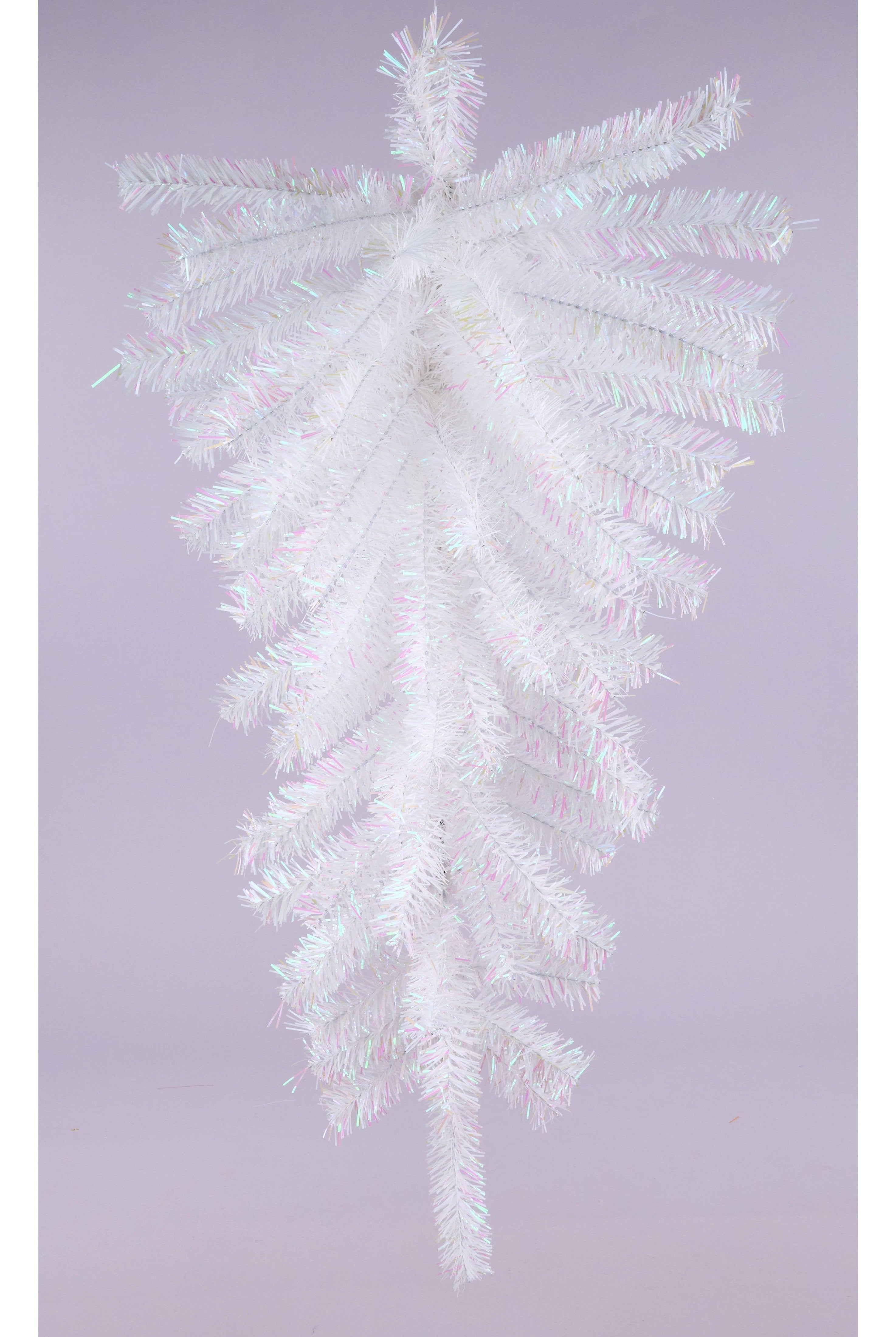 Shop For 30" Metallic Teardrop Swag: Iridescent White