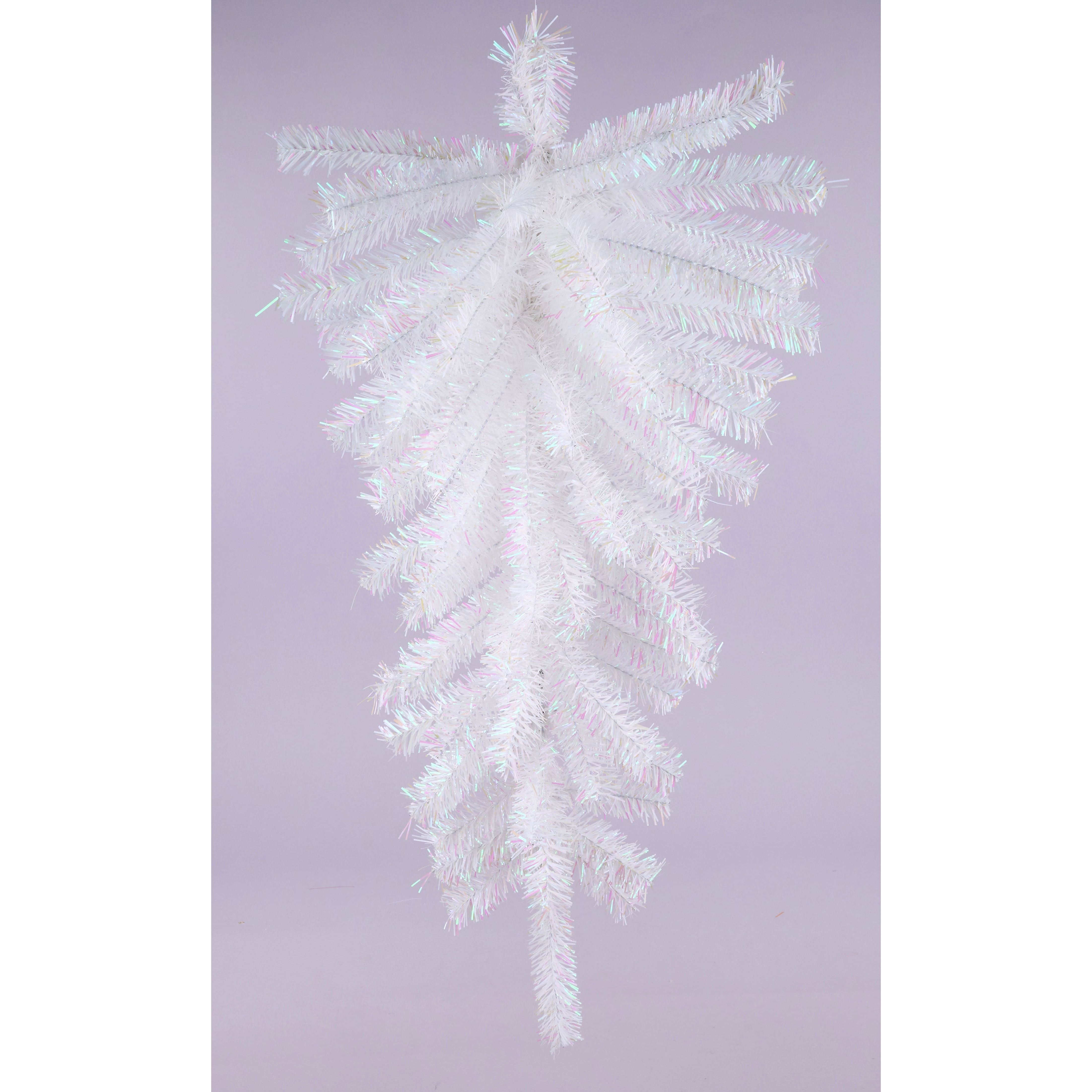 Shop For 30" Metallic Teardrop Swag: Iridescent White