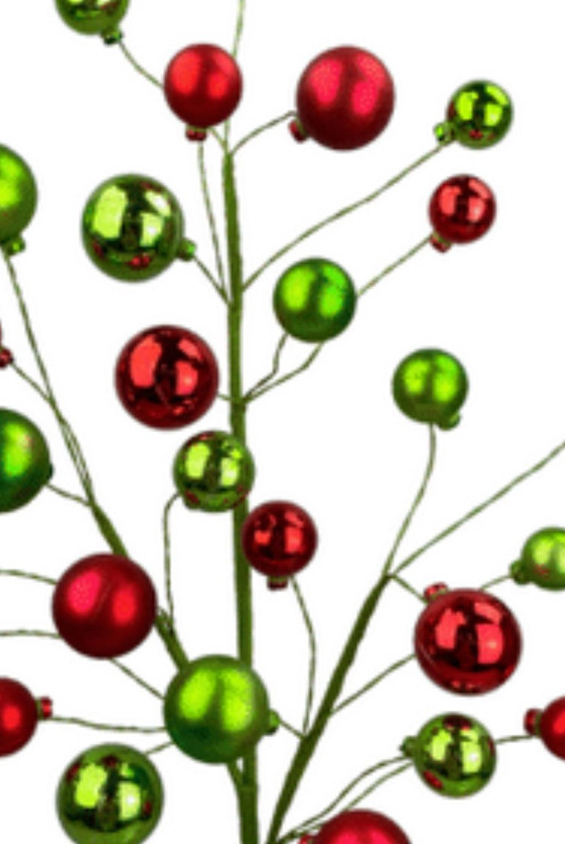 Shop For 30" Ornament Ball Pick: Red & Green