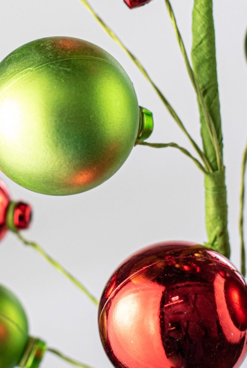 Shop For 30" Ornament Ball Pick: Red & Green