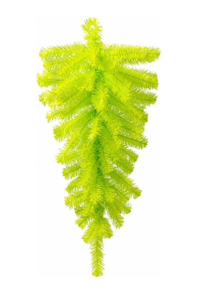 Shop For 30" Pine Teardrop Swag, 70 Tips: Lime Green