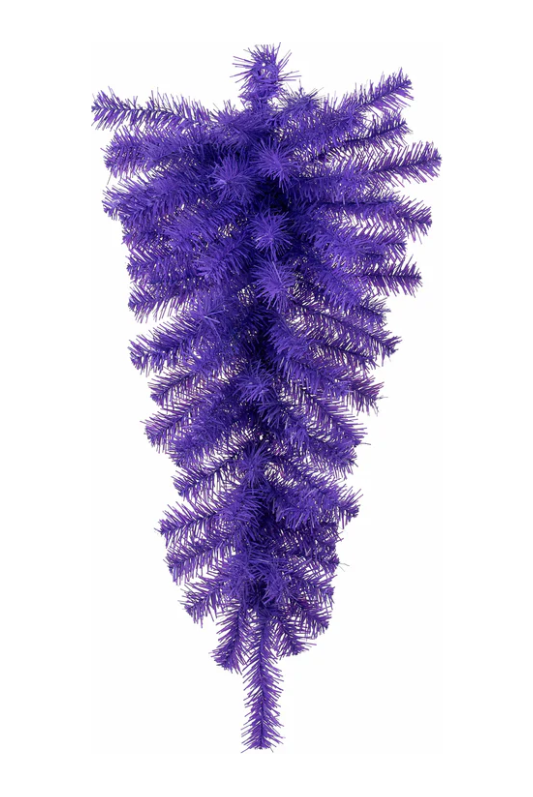 Shop For 30" Pine Teardrop Swag, 70 Tips: Purple