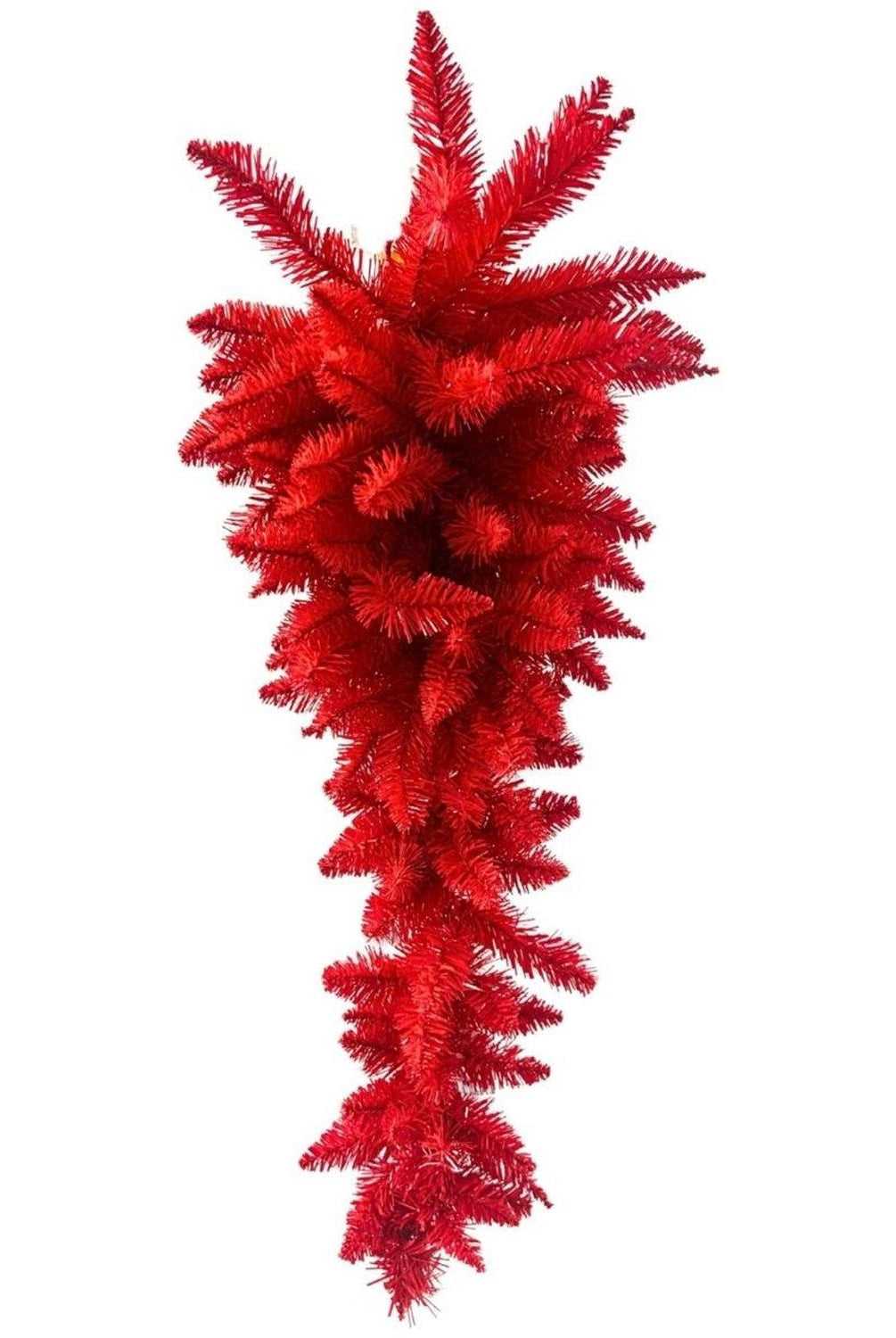 30" Red Pine Teardrop Swag, Unlit