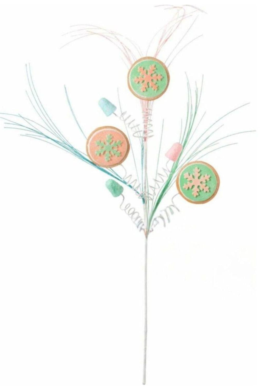 30” Snowflake Cookie Gumdrop Spray