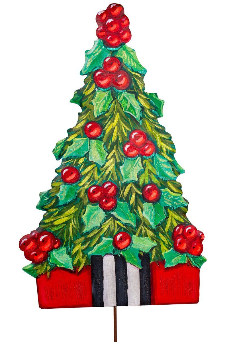 Shop For 30in Metal Elegant Holly Berry Tree (Stake/Hang/Easel)