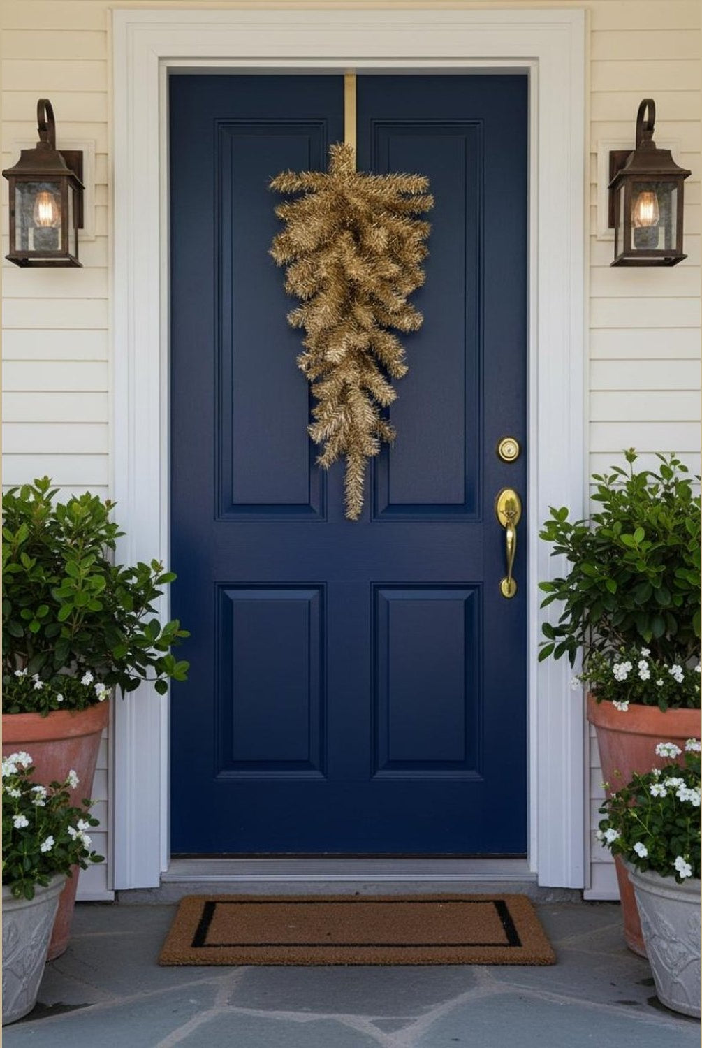 Shop For 30in Pine Teardrop Swag: Burlap Tan (70 Tips)