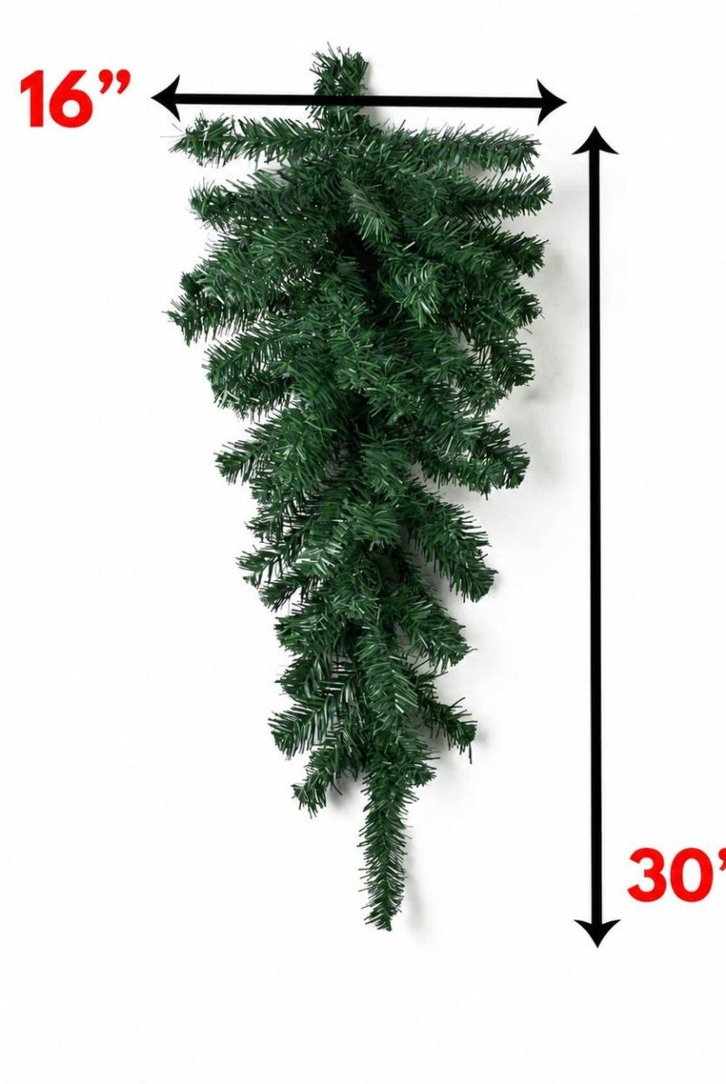 Shop For 30in Pine Teardrop Swag: Two Tone Green (70 Tips)