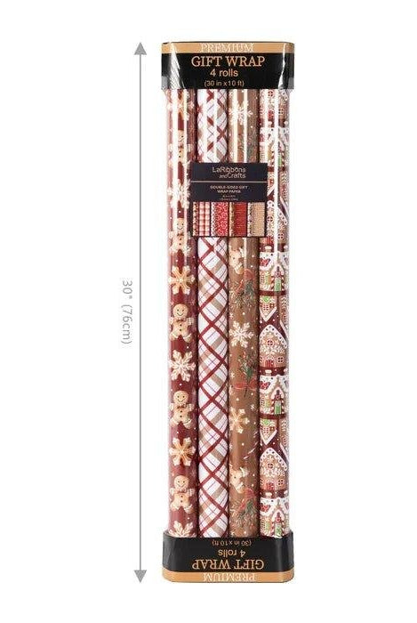 Shop For 30in Reversible Gingerbread Season Wrapping Paper