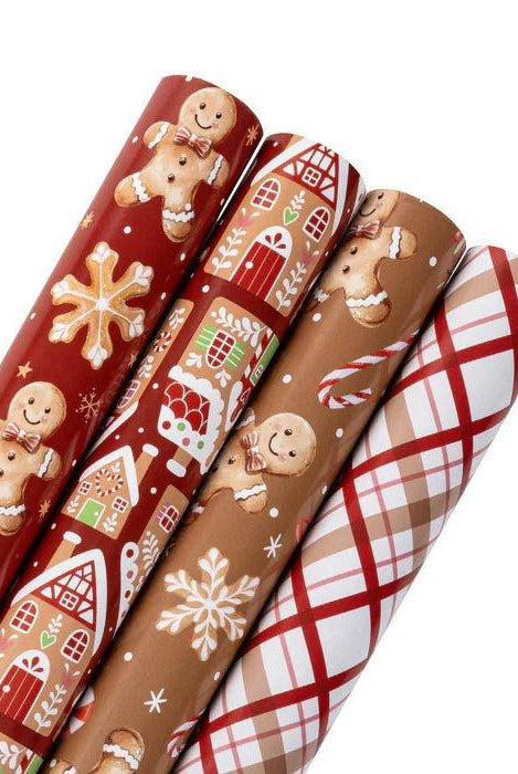 Shop For 30in Reversible Gingerbread Season Wrapping Paper