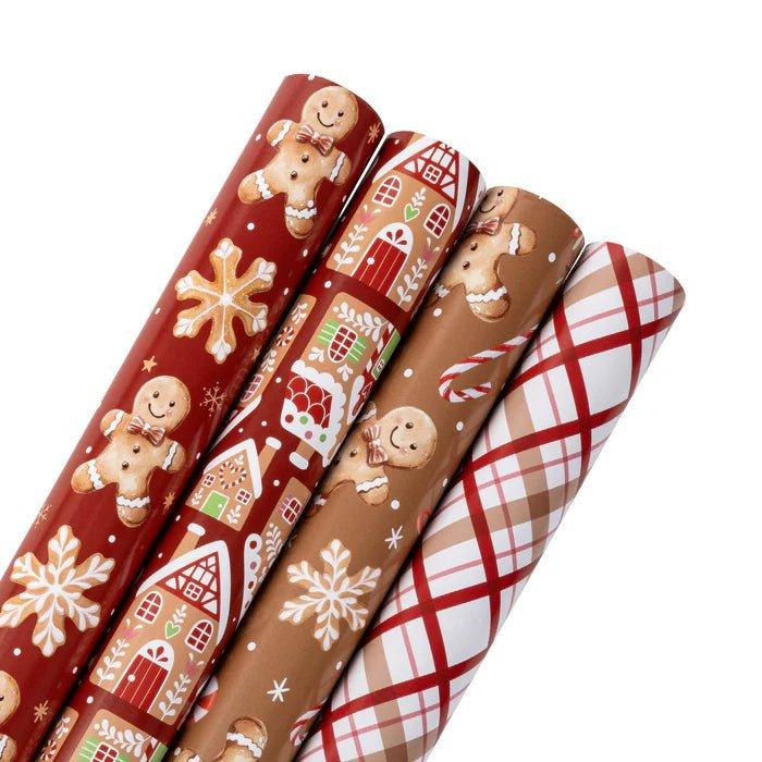 Shop For 30in Reversible Gingerbread Season Wrapping Paper