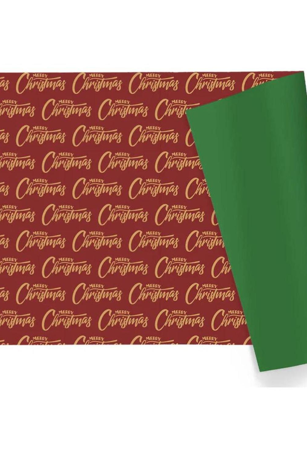 30in Reversible Merry Christmas Wrapping Paper