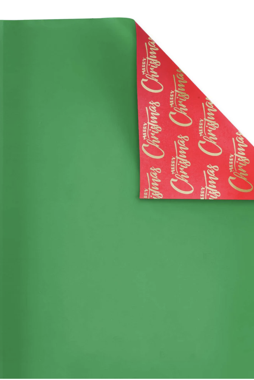 Shop For 30in Reversible Merry Christmas Wrapping Paper