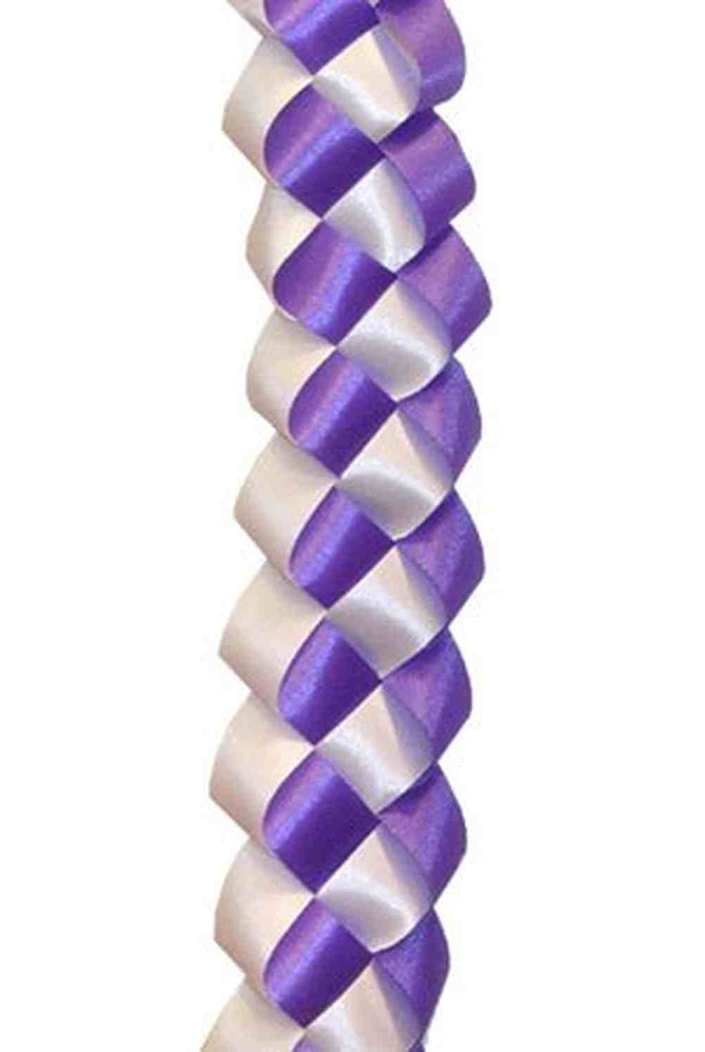 Shop For 30in Ribbon Military Chain Braid: Purple/White