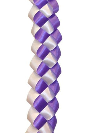 Shop For 30in Ribbon Military Chain Braid: Purple/White