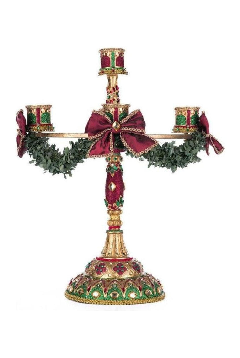 31" Christmas Castle Candelabra